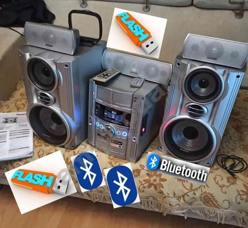 Bluetooth, флешки, USB два пульта 5 каналов panasonic sa-vk725