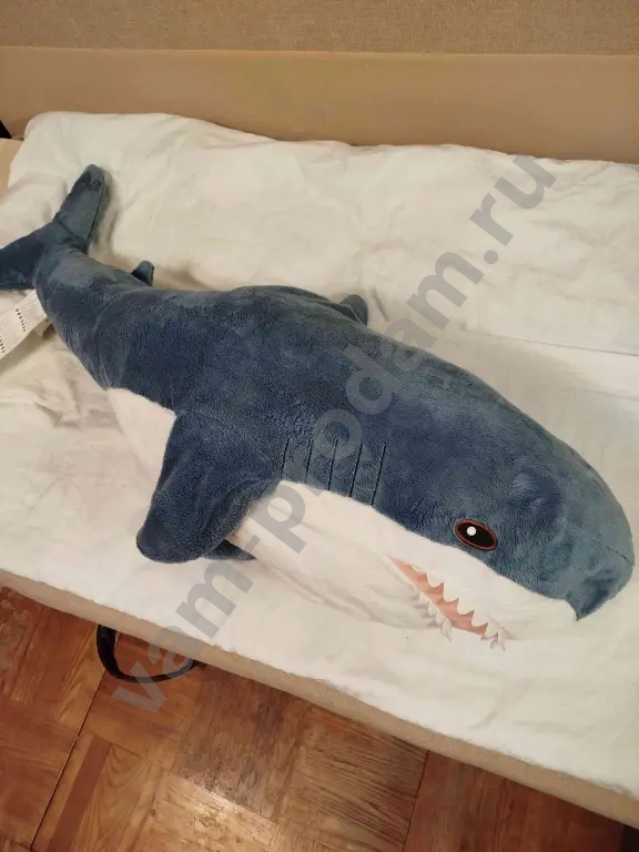 Мягкая игрушка легендарная Акула из IKEA (родная), состояние новое, длина 1 метр