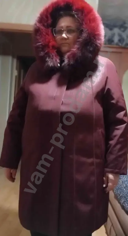 пуховик женский зимний очень тёплый размер 62-64