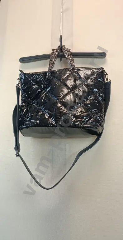 Сумка женская стёганая чёрная