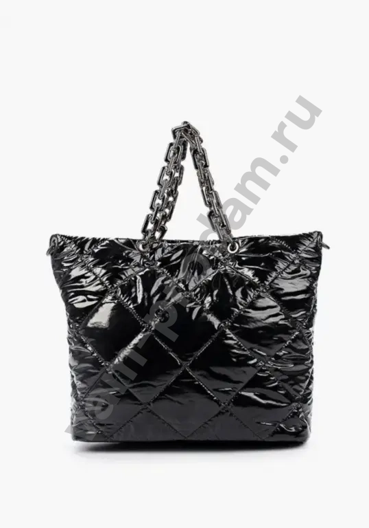 Сумка женская стёганая чёрная