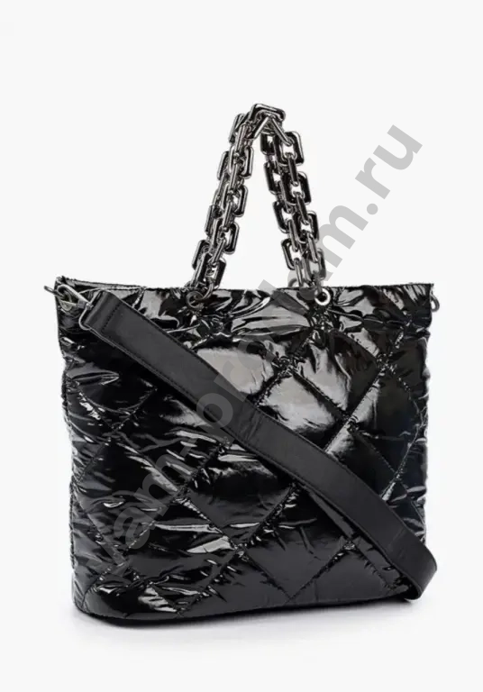 Сумка женская стёганая чёрная