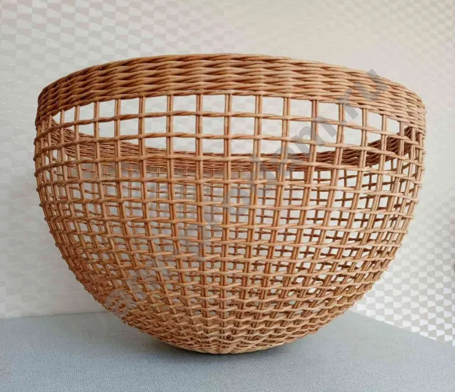 Абажур плетёный