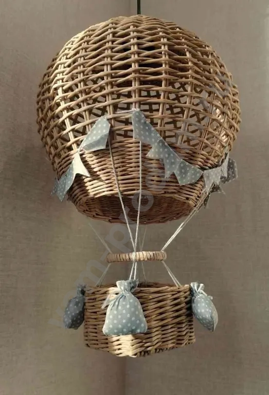 Абажур плетёный в детскую