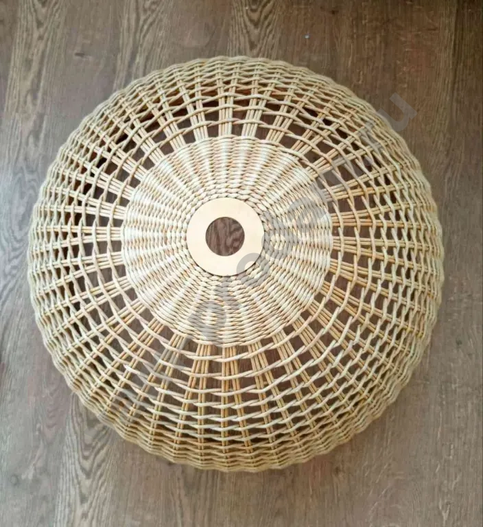 Абажур плетёный