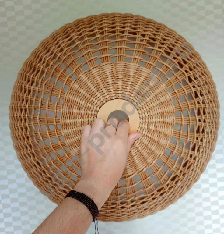 Абажур плетёный