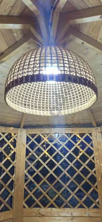 Абажур плетёный