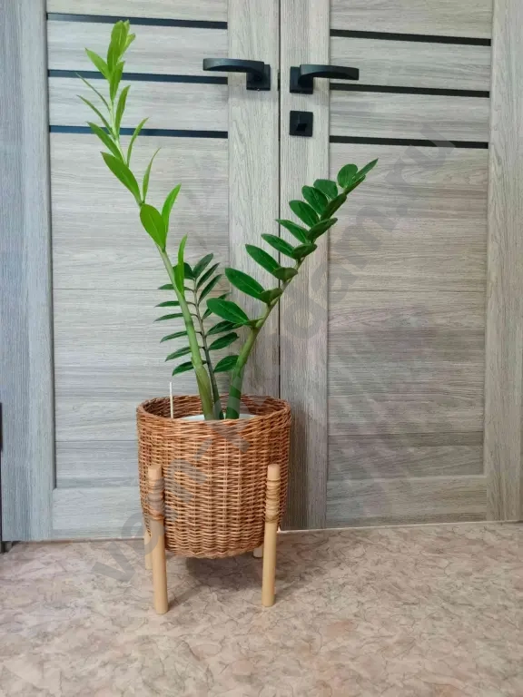 Кашпо плетёное