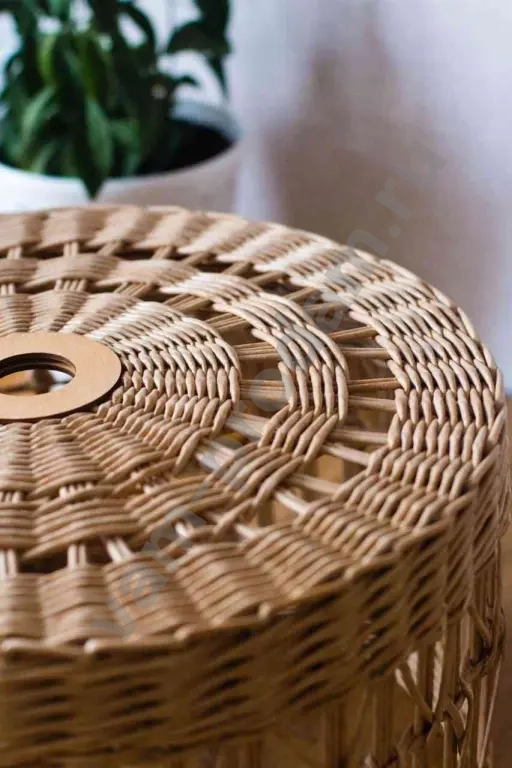 Абажур плетёный