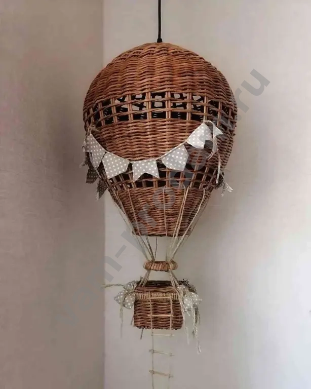 Абажур плетёный в детскую