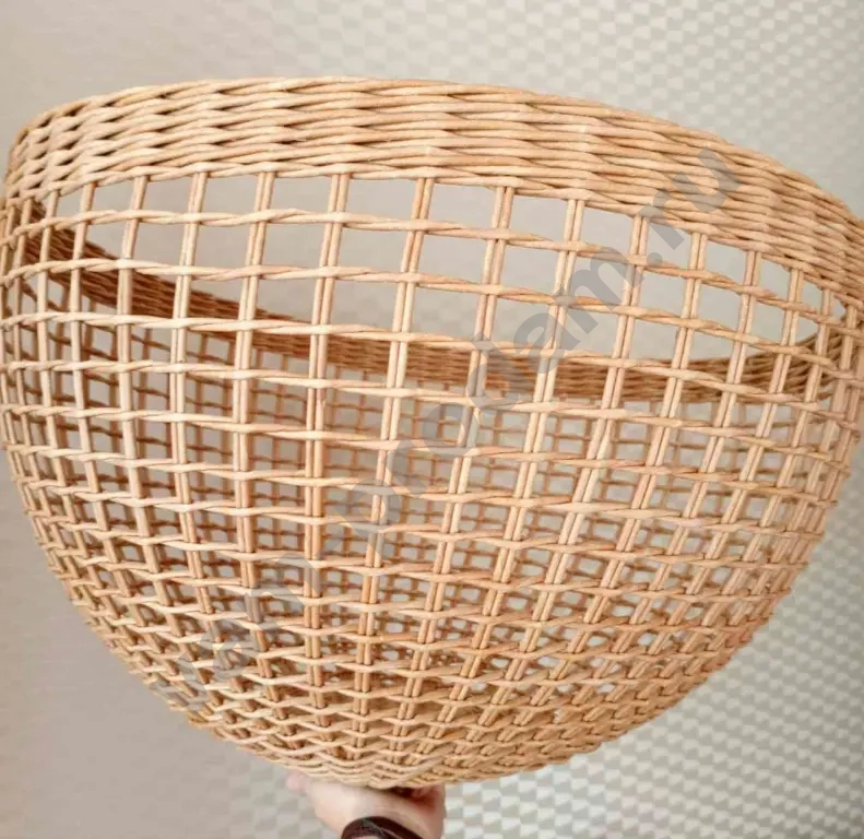 Абажур плетёный