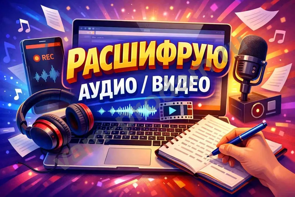 Расшифровка (транскрибация) аудио/видео