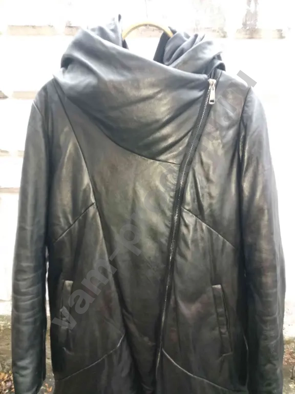 полупальто кожаное 48 р-р