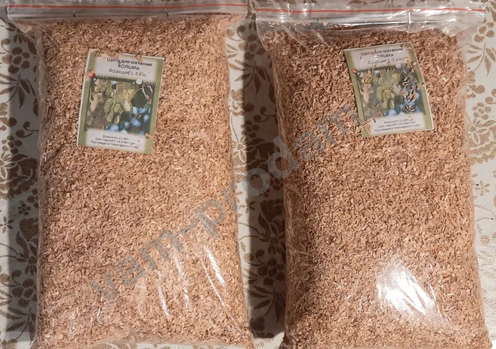 Щепа для копчения ольха, бук, груша