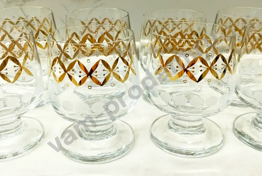 Бокалы и стопки "Ансамбль бабочек", Bohemia