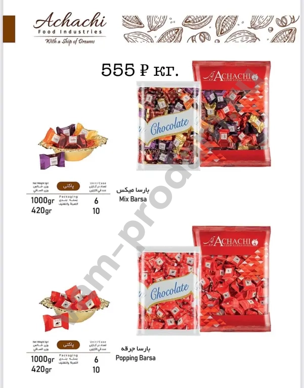 финики и другие продукты из ирана