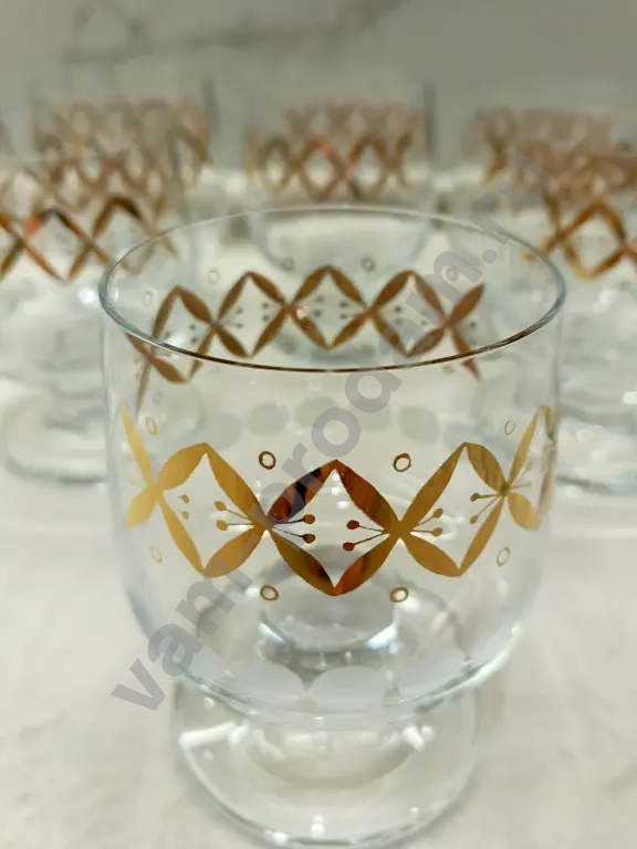 Бокалы и стопки "Ансамбль бабочек", Bohemia