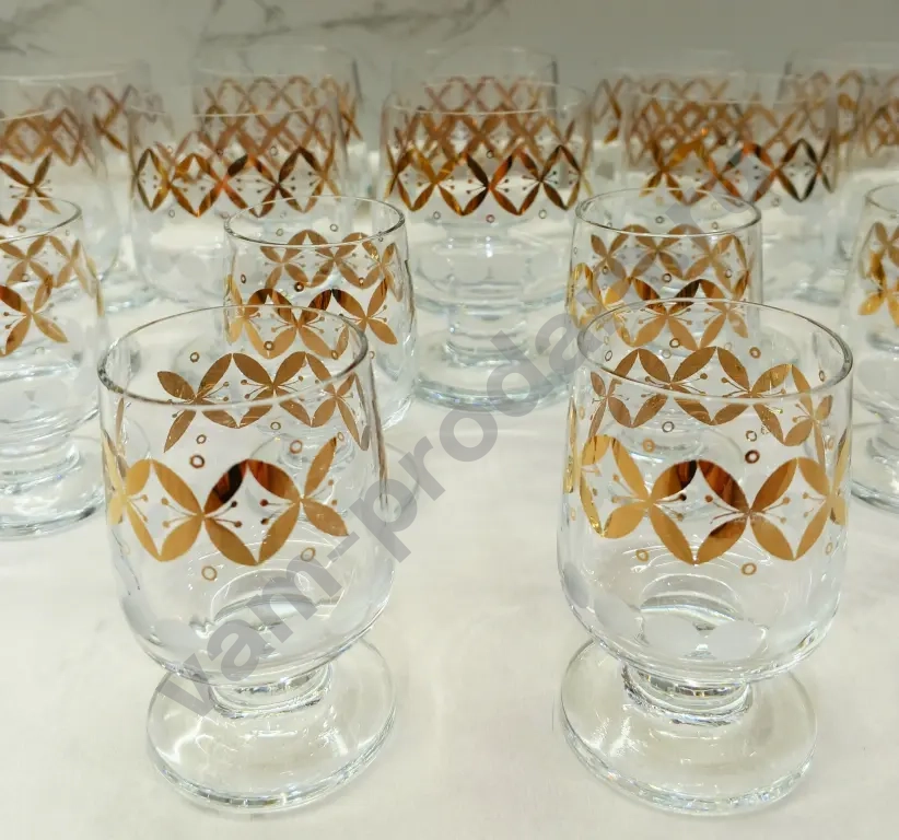 Бокалы и стопки "Ансамбль бабочек", Bohemia