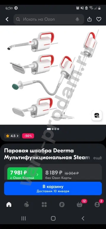 Паровая швабра