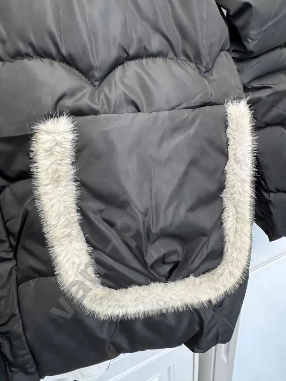 куртка зимняя с искусственной норкой