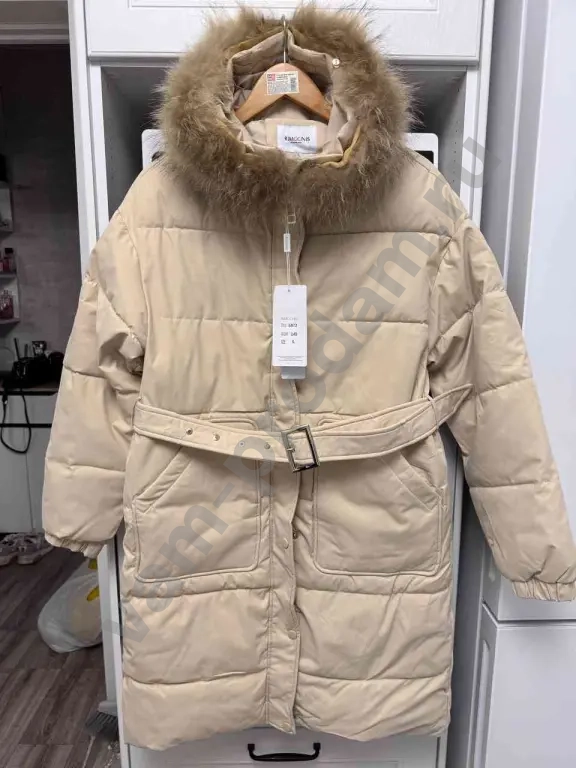 пуховик с натуральным мехом