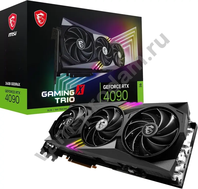 Игровая видеокарта Msi GeForce RTX 4090 Gaming X Trio 24G — 24 ГБ GDDR6X