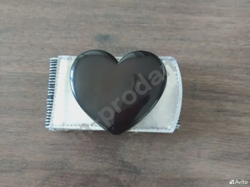 Ремень пояс чёрное сердце