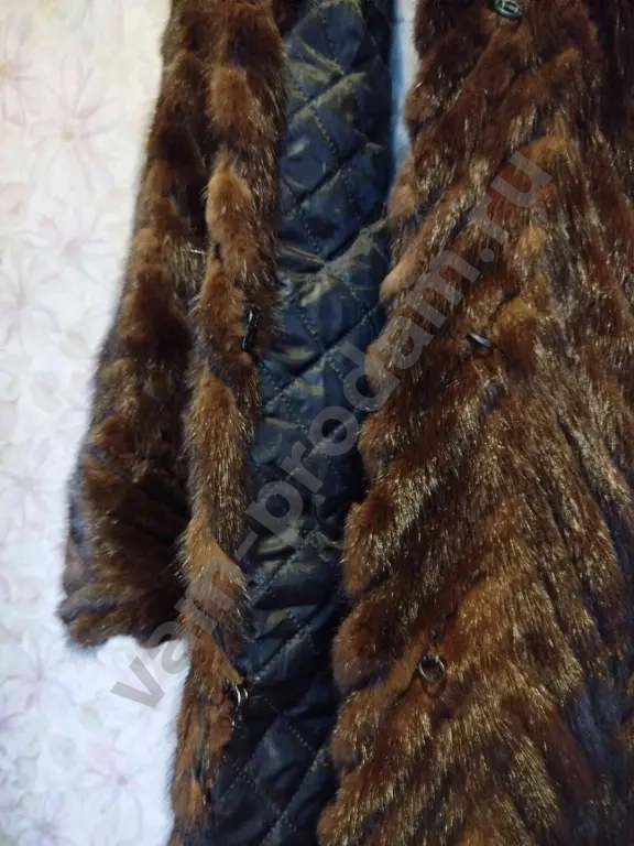 Шуба норковая с капюшоном, р. 54