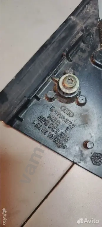 Уголок двери задней правой наружный Audi A6 C5 19