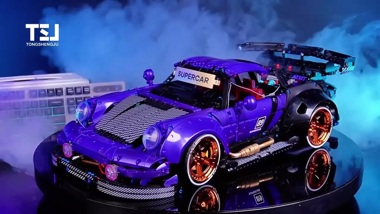 Конструктор Tongshengju Technic Porsche 964 RWB