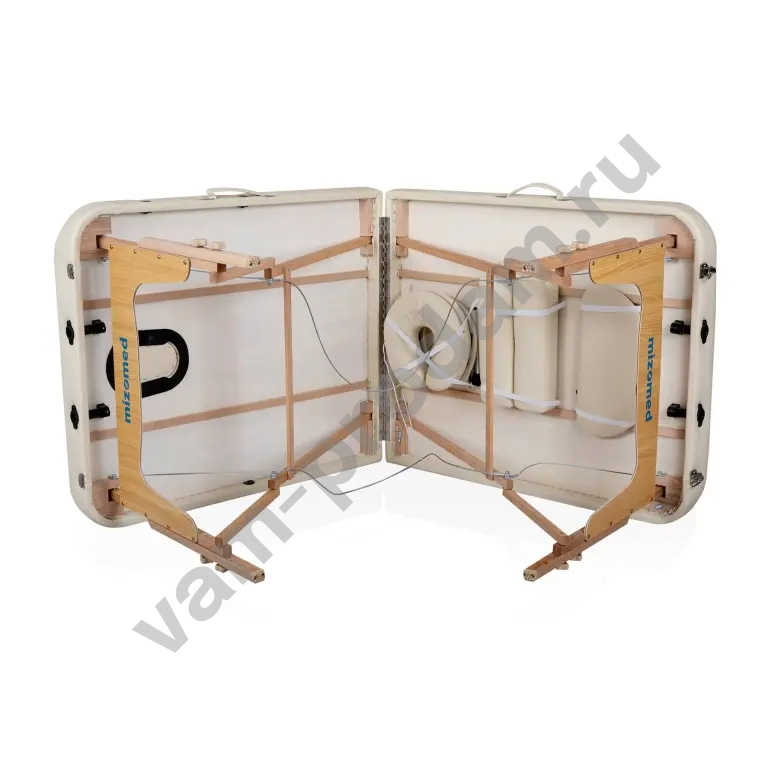 Массажный стол складной Mizomed Premium Pro 2 XL (80см) кремовый