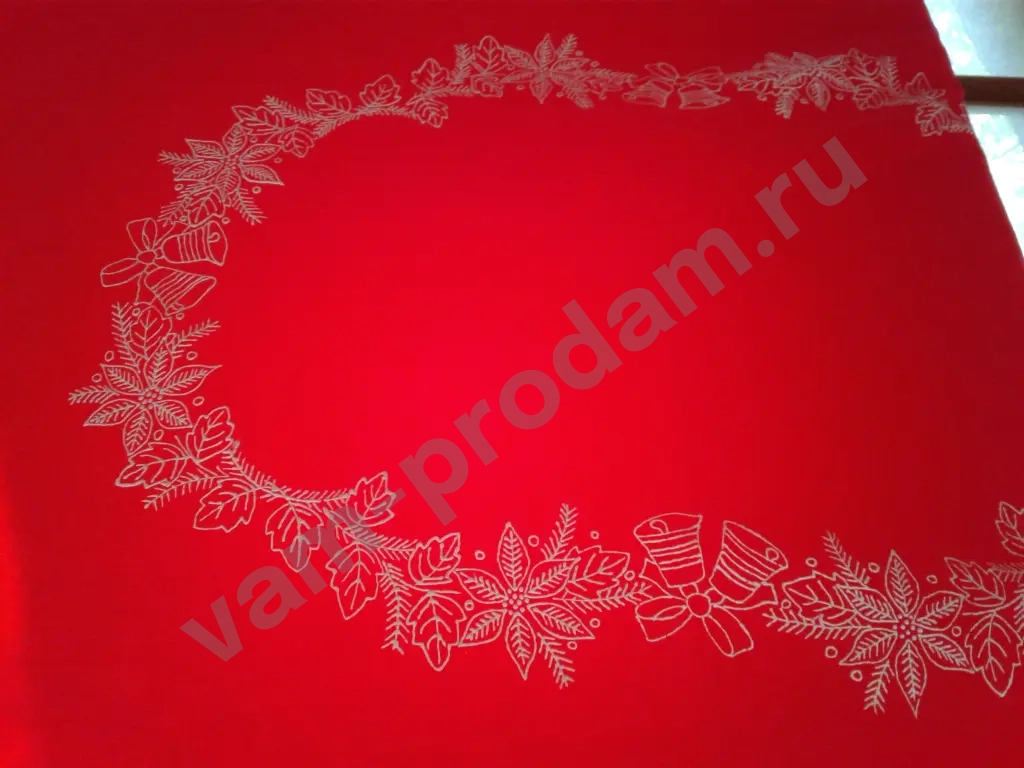 Скатерть новогодняя и чехол на стул