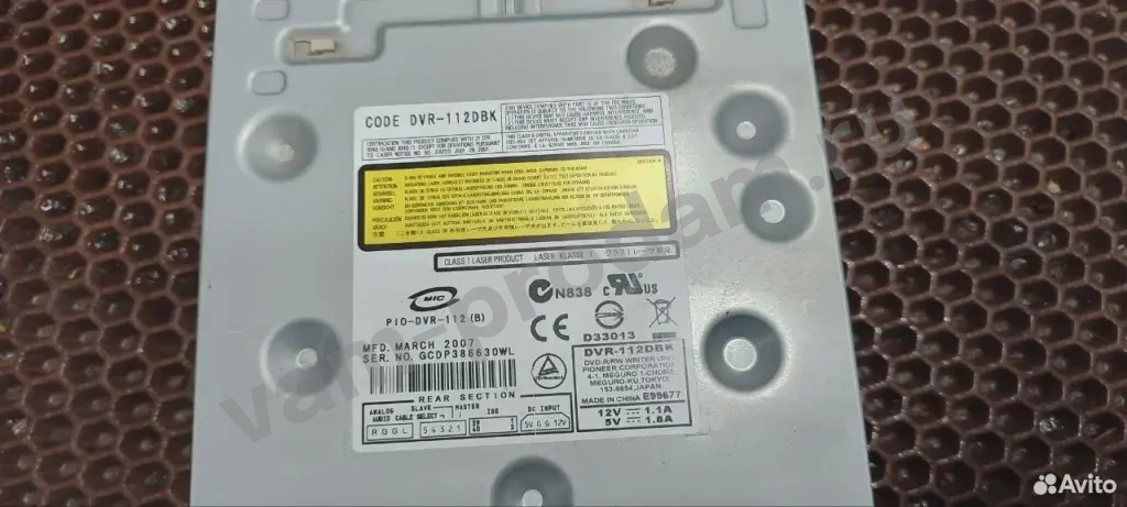 Дисковод pioneer dvr-112dbk