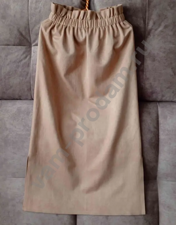 Юбка замшевая