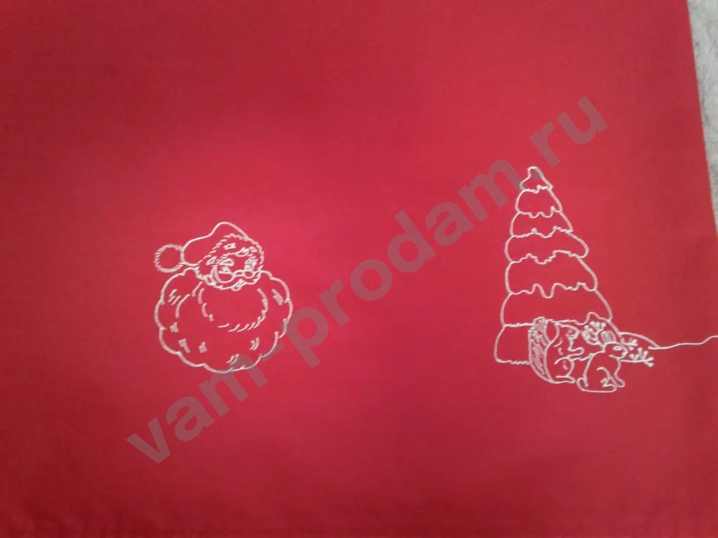 Скатерть новогодняя и чехол на стул