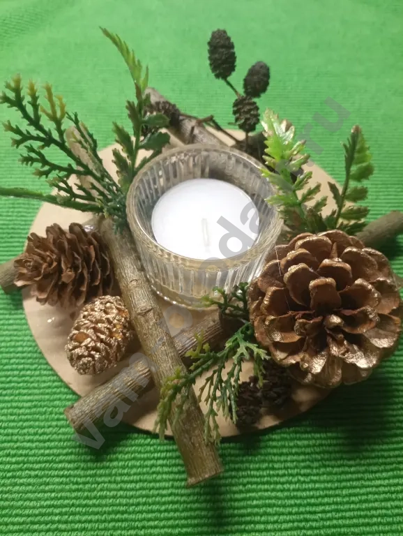 Подсвечники ручной работы 8 марта