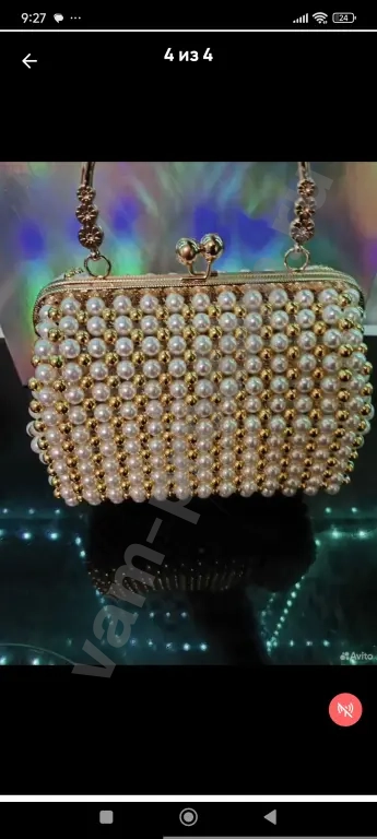 сумка женская из бусин ручной работы