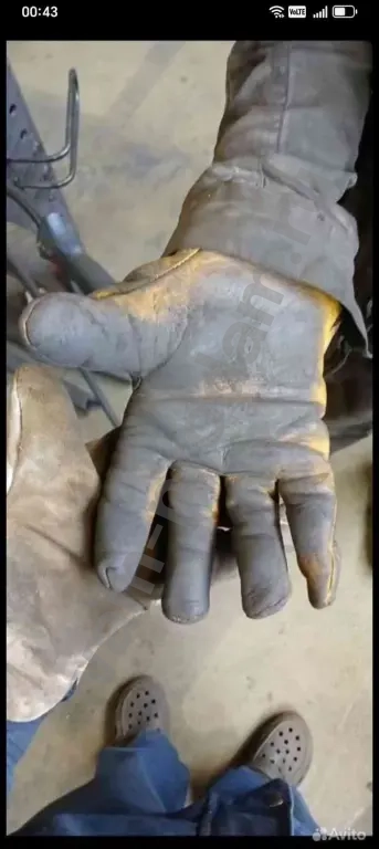 Перчатки мужские летние кожаные из овечьей кожи спецодежда размер 10.