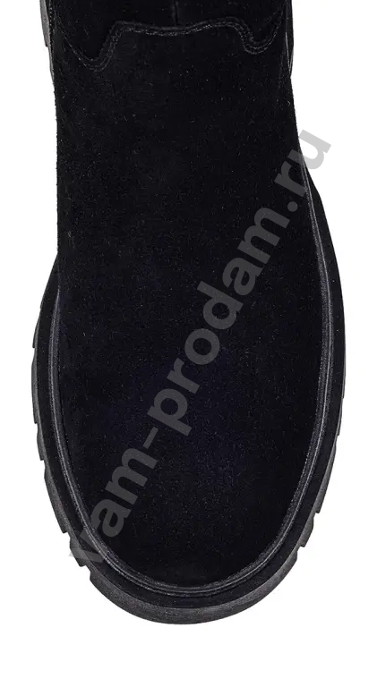 Ботфорты женские зимние замшевые чёрные новые размер 40 с примеркой или отправка в любой регион