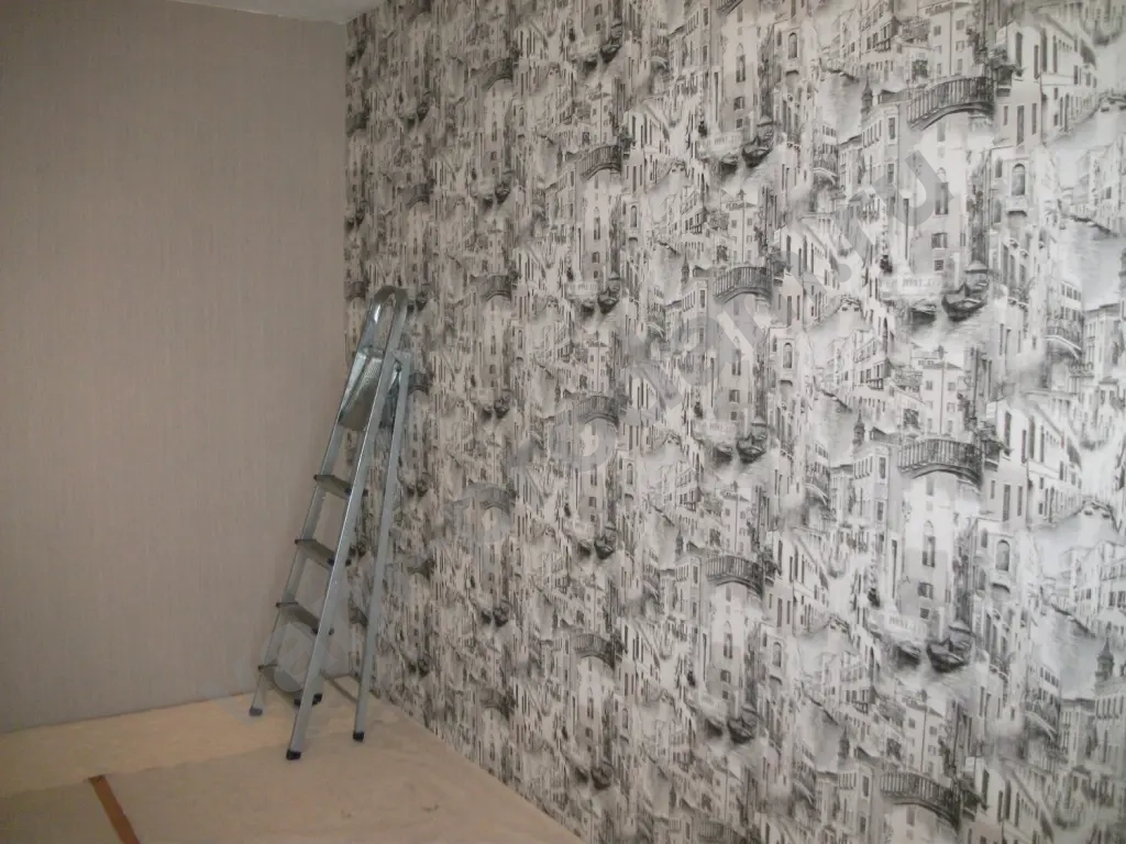 поклейка обоев