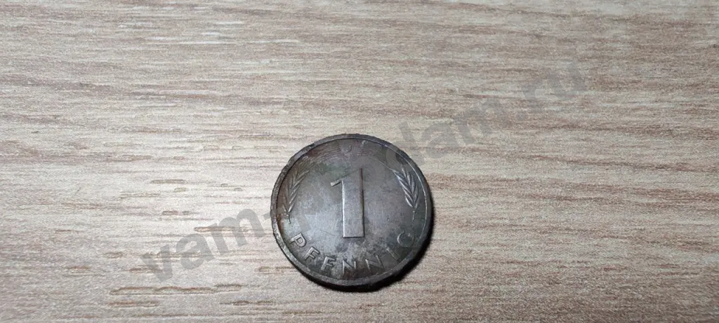 Германия 1 пфенниг, 1983 и 1986