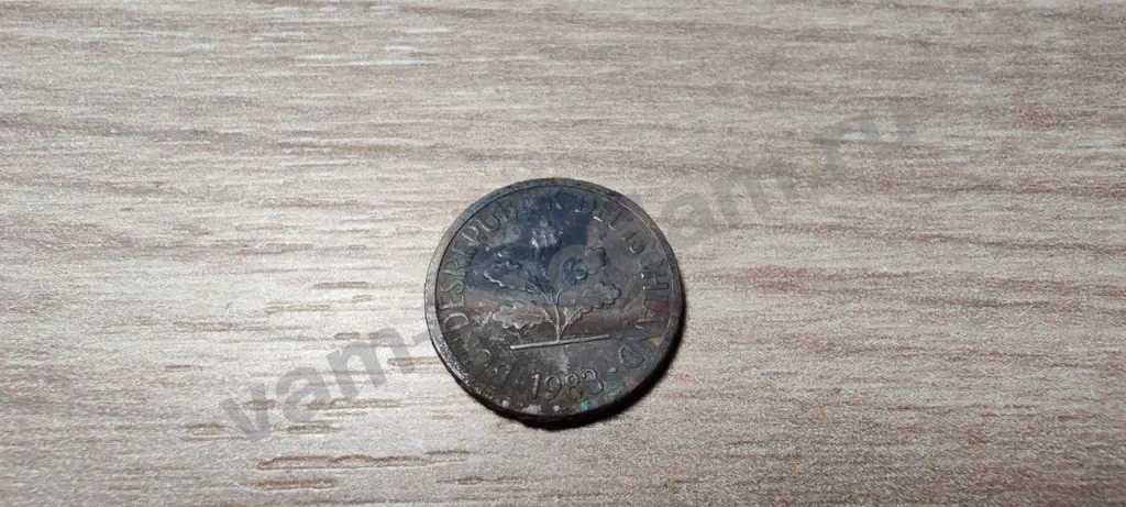 Германия 1 пфенниг, 1983 и 1986