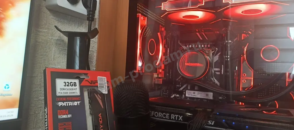 Игровой Пк монстр 14 ядер 28 потока на Воде