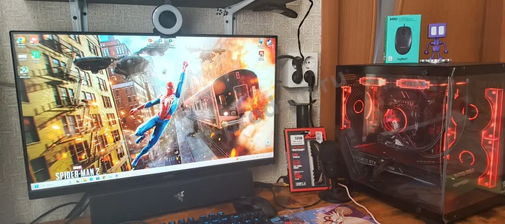 Игровой Пк монстр 14 ядер 28 потока на Воде