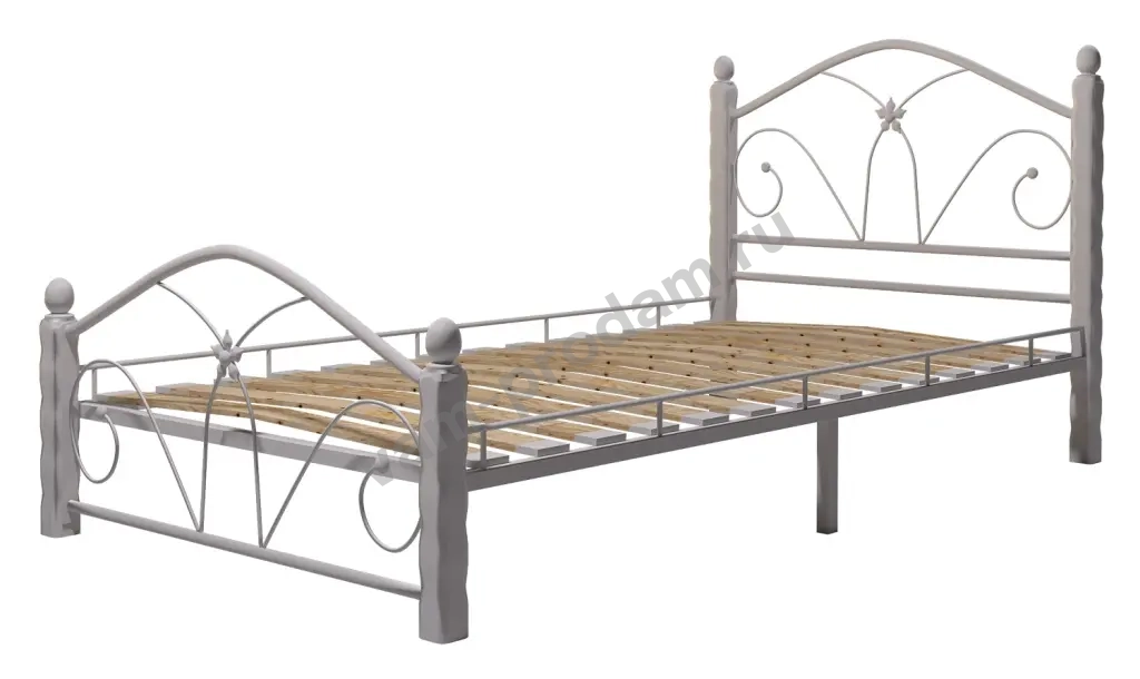 Кровать односпальная в кованом стиле
