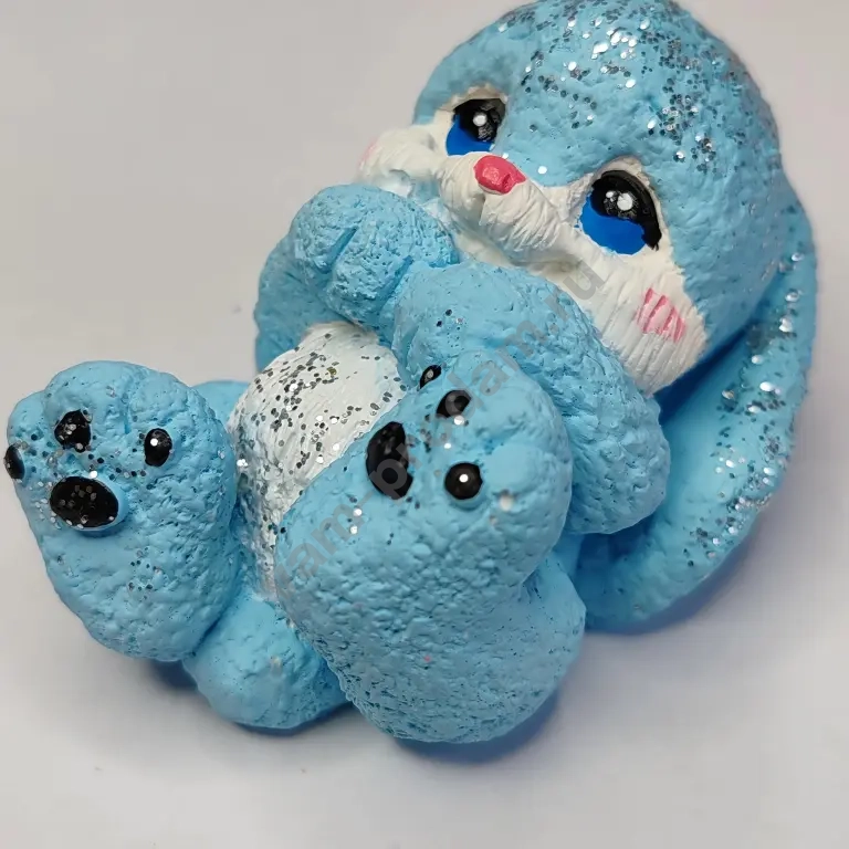 Фигурки из гипса, оленёнок, зайчик, медведь