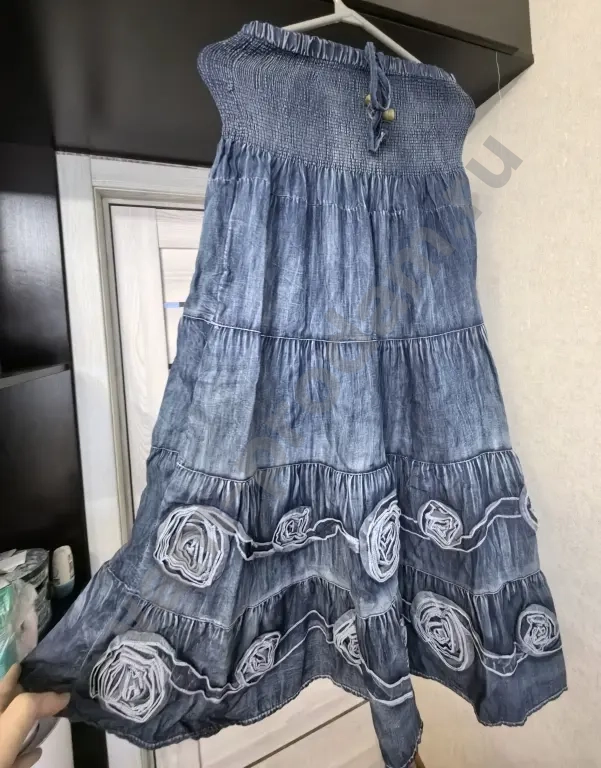 джинсовое платье