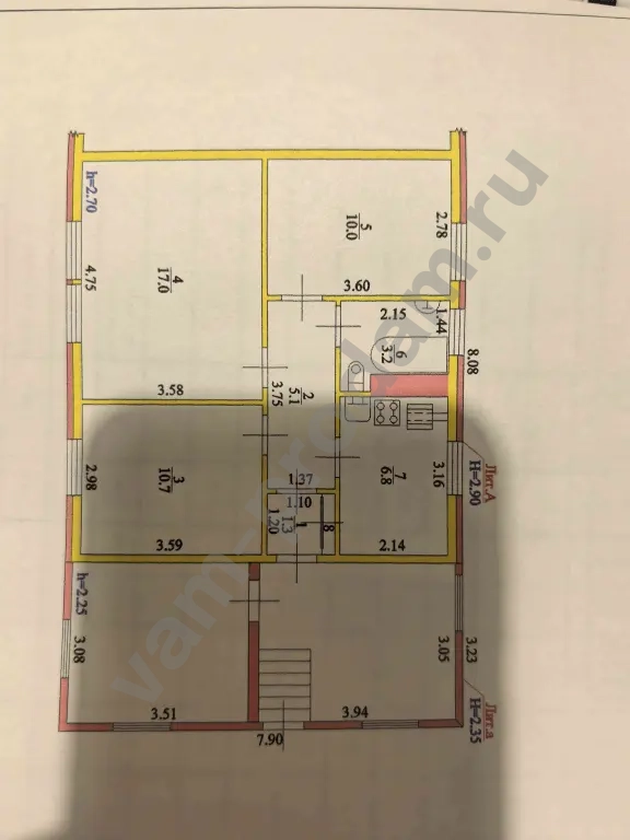 Дом 56 м² на участке 8 сот., Поселений (ИЖС)