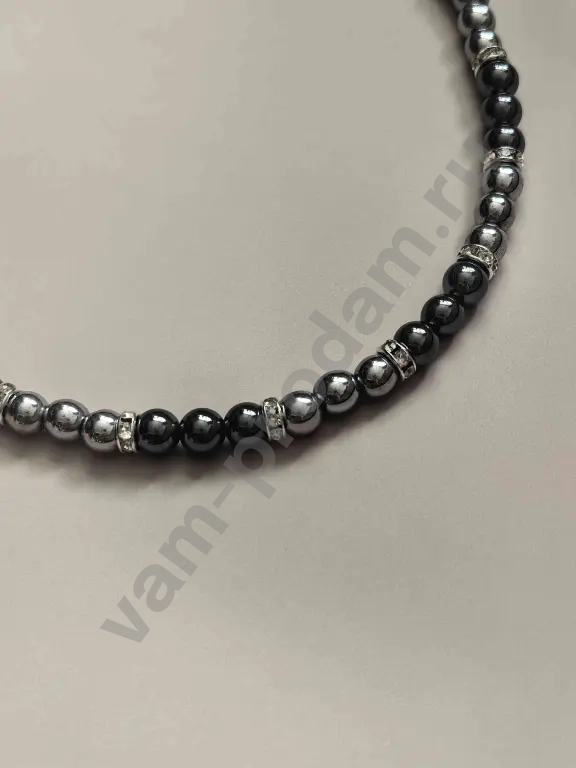 Чокер из гематита