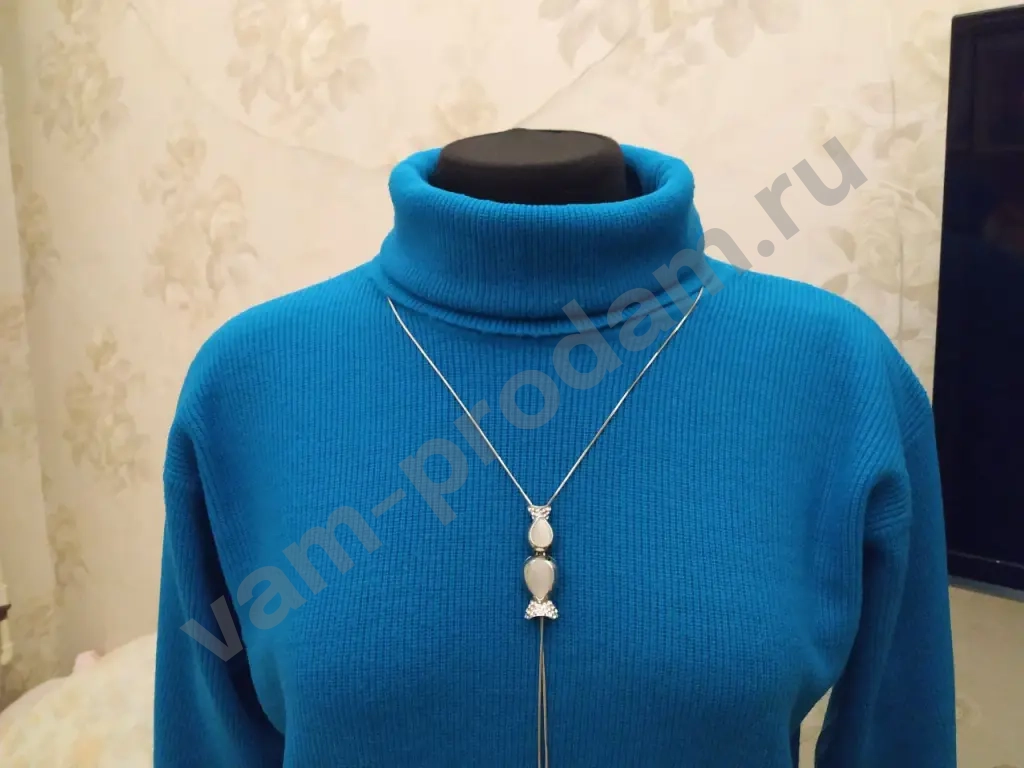 Свитер с воротником женский хлопок 46-48